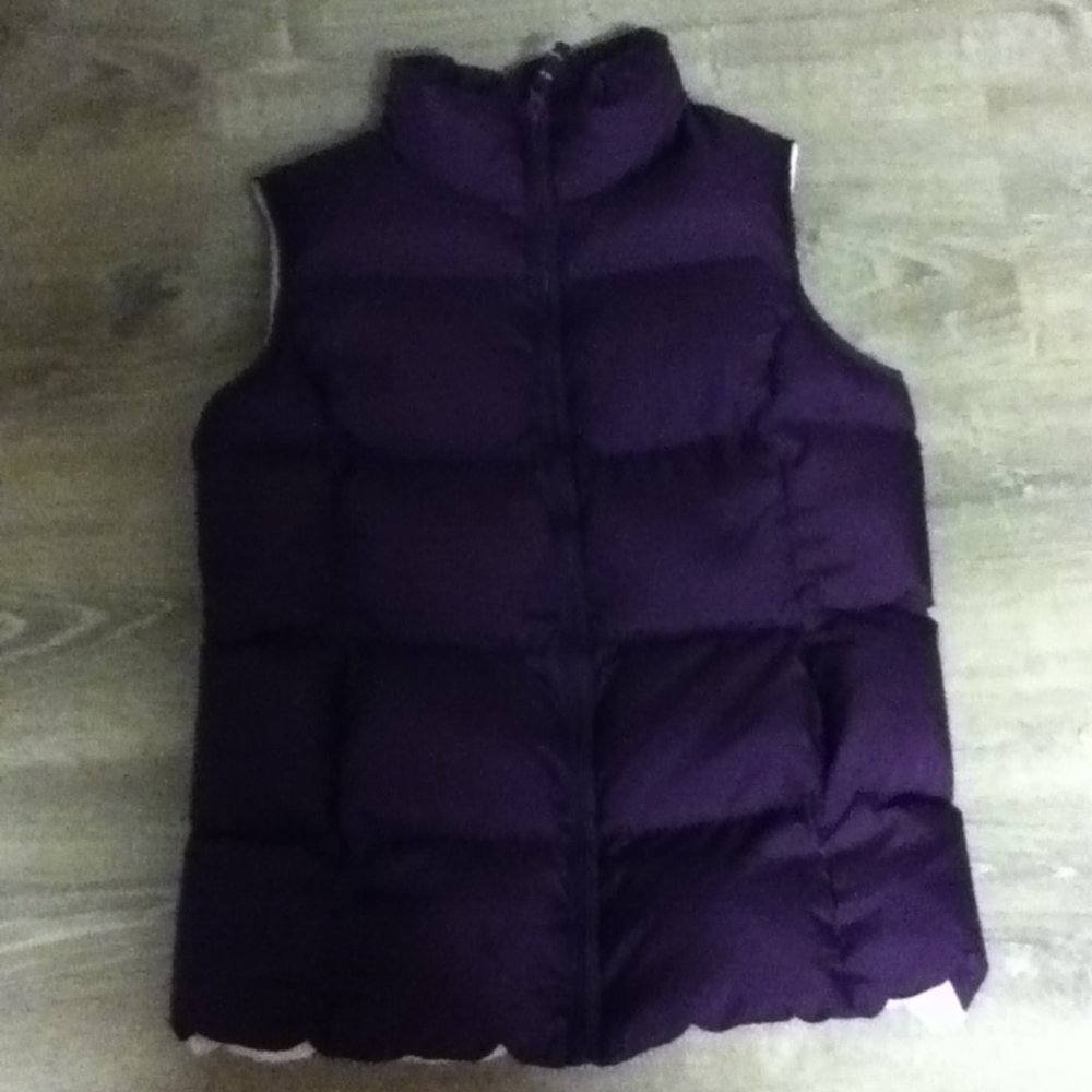 like new Lands End purple kids vest